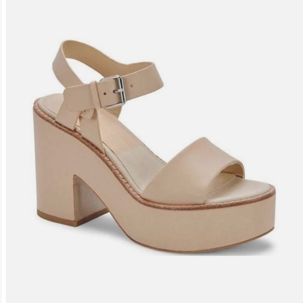Dolce Vita Elly Heels Platform Sandal Vanilla Beige